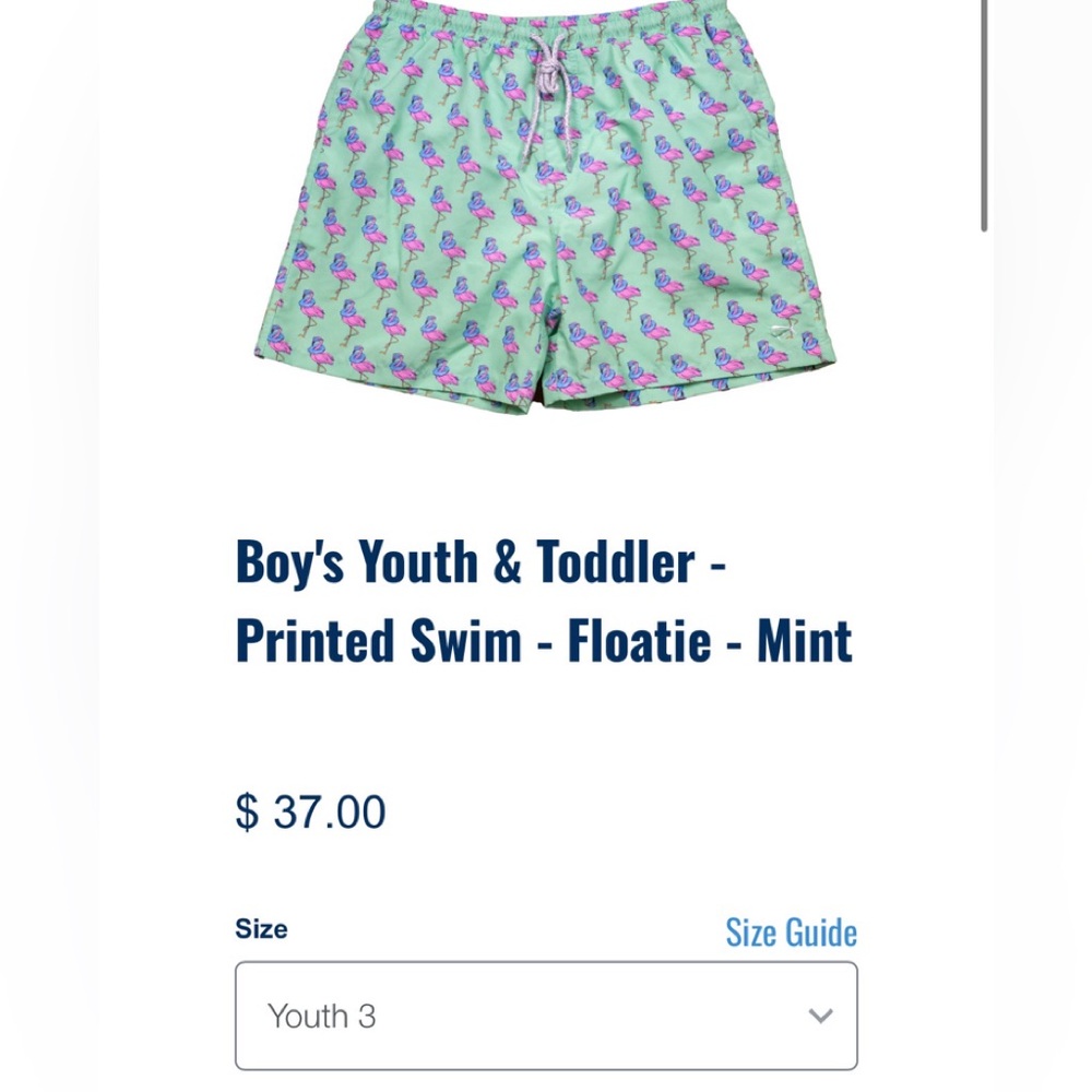 SOUTHERN LURE Boy's Youth & Toddler -
Printed Swim - Floatie - Mint